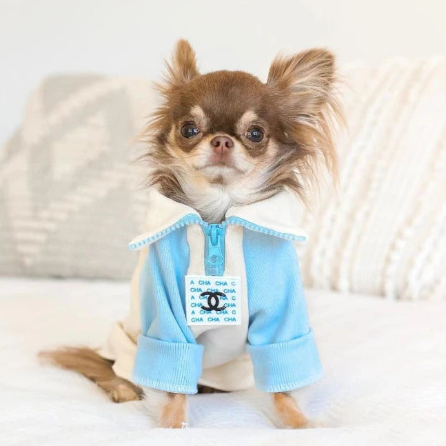 BLUE CHEWNEL JUMPER