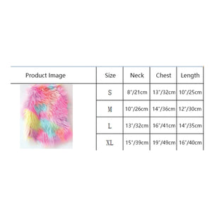 FURRY RAINBOW JUMPER SWEATER