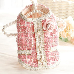 PARISIAN ROSE TWEED DRESS