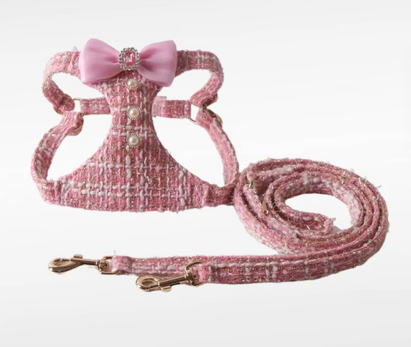 THE COCO TWEED HARNESS AND LEASH