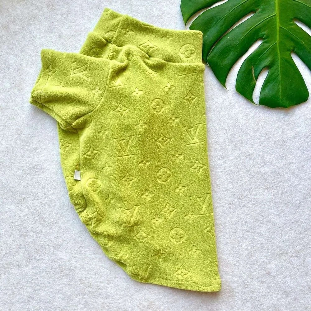 Chewy Velour Dog Sweater - Lime