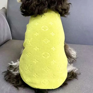 Chewy Velour Dog Sweater - Lime