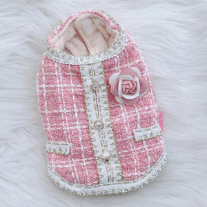 PARISIAN ROSE TWEED DRESS