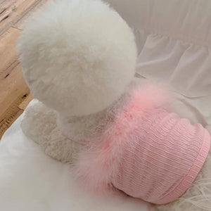 PINK FEATHER TANK TOP