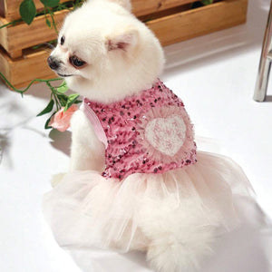 HEART SEQUIN TUTU DRESS