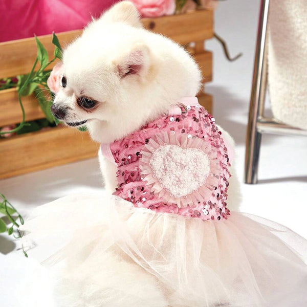 HEART SEQUIN TUTU DRESS
