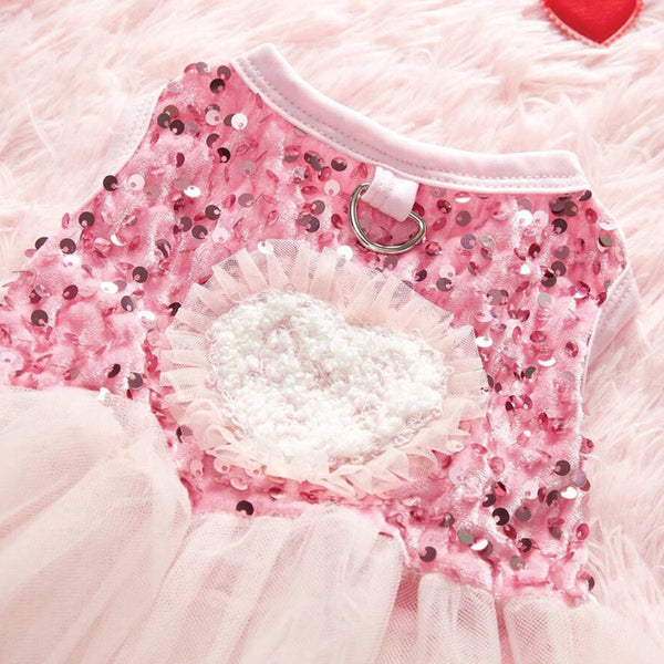 HEART SEQUIN TUTU DRESS