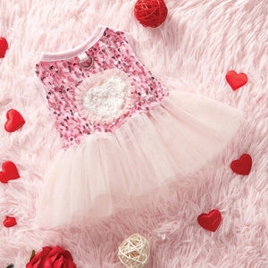HEART SEQUIN TUTU DRESS