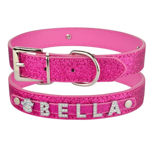 PERSONALIZED DOG BLING RHINESTONES COLLAR