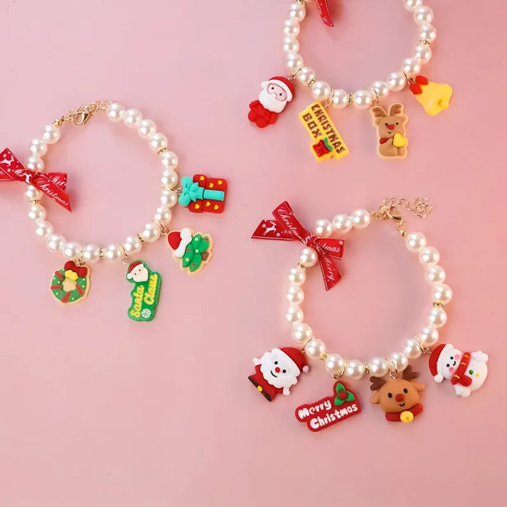 DOG AND CAT CHRISTMAS NECKLACE