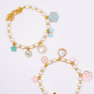 PET PEARL BOW COLLAR NECKLACE