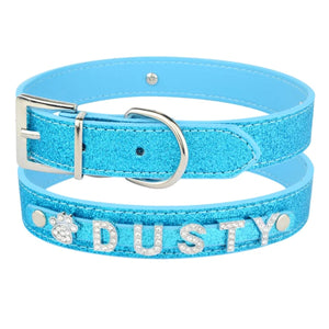 PERSONALIZED DOG BLING RHINESTONES COLLAR