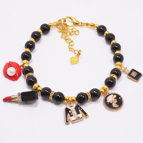 PET PEARL BOW COLLAR NECKLACE