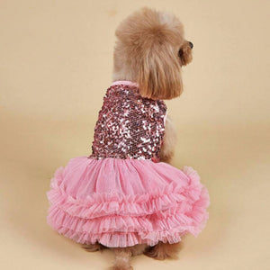 PINK GLITTER PRINCESS DRESS