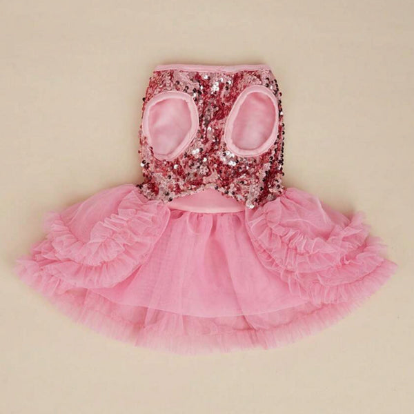PINK GLITTER PRINCESS DRESS