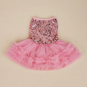 PINK GLITTER PRINCESS DRESS