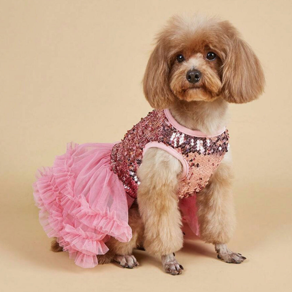 PINK GLITTER PRINCESS DRESS