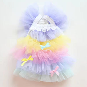 RAINBOW TULLE DRESS